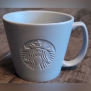 Starbucks 2020 Grande Matte Gray Embossed Siren Coffee Tea Mug 16 oz